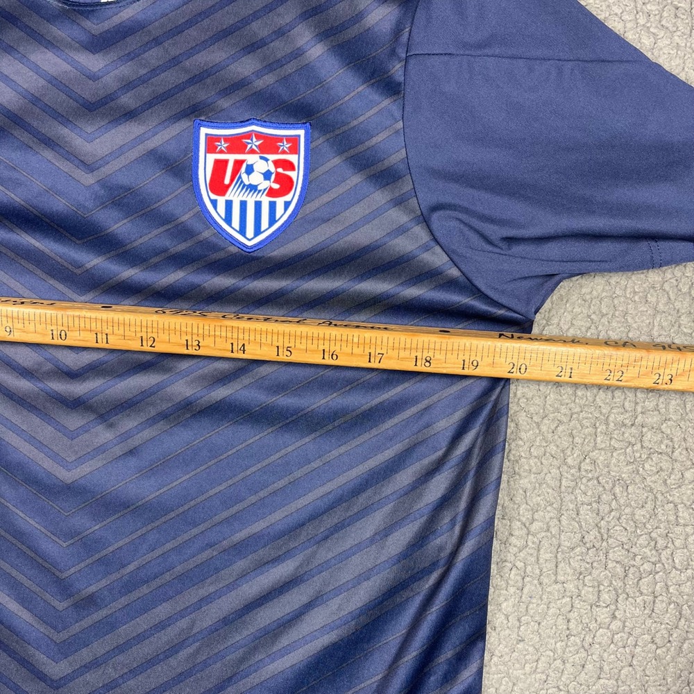 Nike US Soccer USMNT Mens Training Jersey Blue Chevron Dri-FIT 578799-410 L - Picture 11 of 12